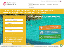 Tablet Screenshot of alquilercochesmallorca.com